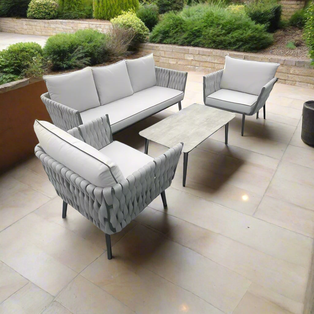 Banbury Aluminium & Rope Lounge Set